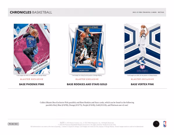 2022/23 Panini Chronicles Basketball NBA Fat-Pack Box view 3