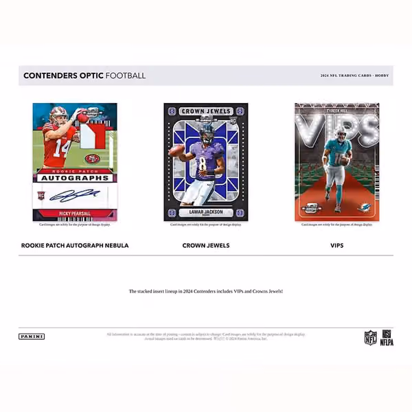 2024 Panini Contenders Optic Football NFL Hobby Box view 3