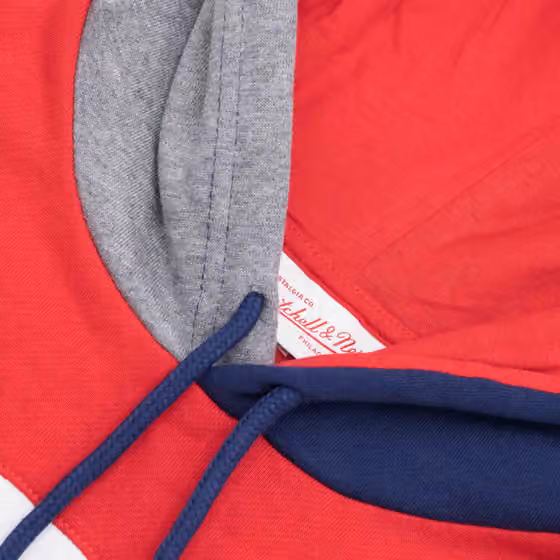 New Jersey Nets Mitchell & Ness Color Blocked NBA Fleece Hoodie view 5