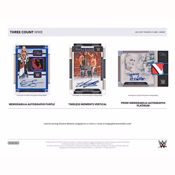 2024 Panini Three Count WWE Wrestling Hobby Box view 3