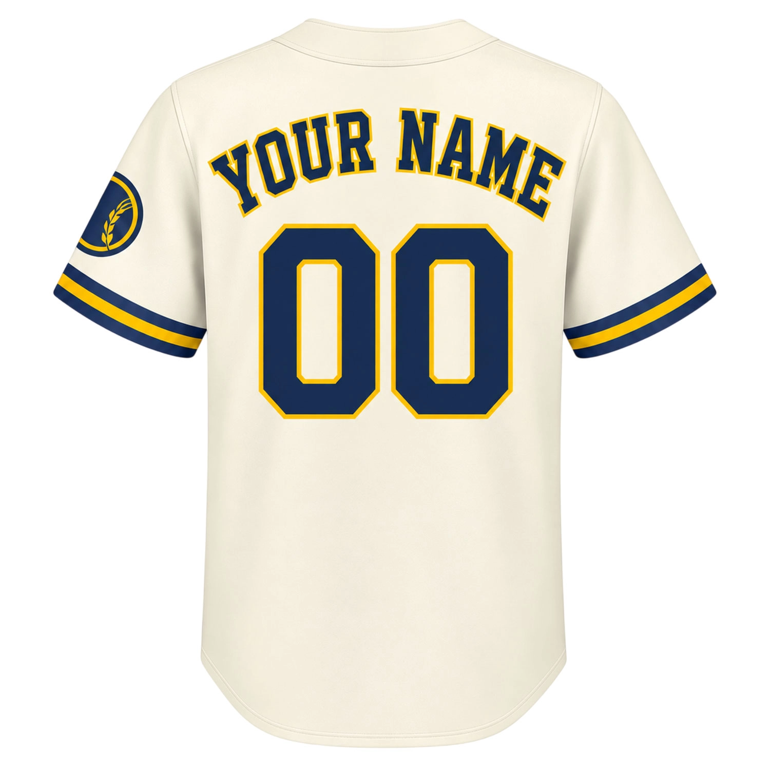 Milwaukee Brewers Custom Jersey Remarkable Cream Home