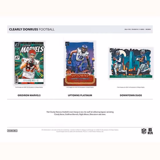 2024 Panini Clearly Donruss Football NFL Hobby Box view 4