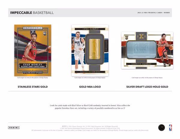 2021/22 Panini Impeccable Basketball Hobby Box NBA view 4