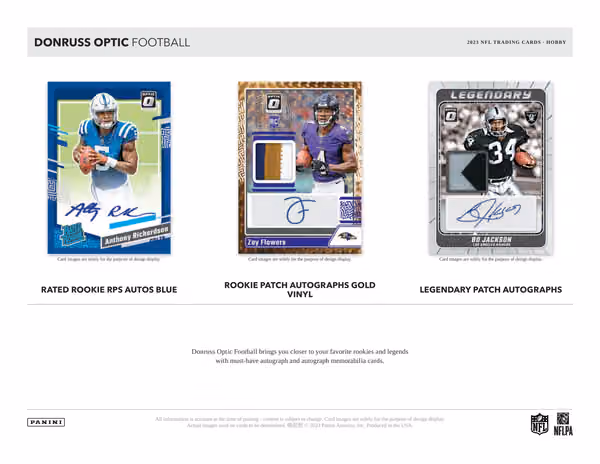 2023 Panini Donruss Optic NFL Football Hobby Box view 3