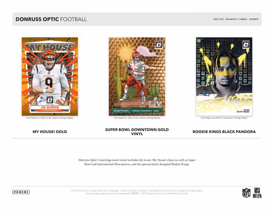 2023 Panini Donruss Optic NFL Football Hobby Box view 4
