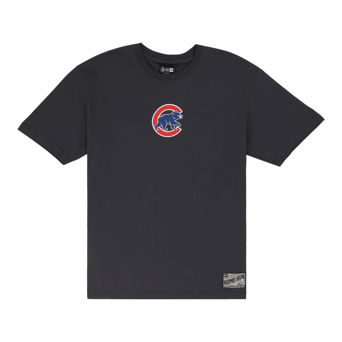 Chicago Cubs Spring Color Collection New Era Charcoal Tee front view