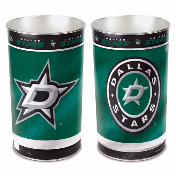 Dallas Stars Hockey NHL Wastebasket view 1