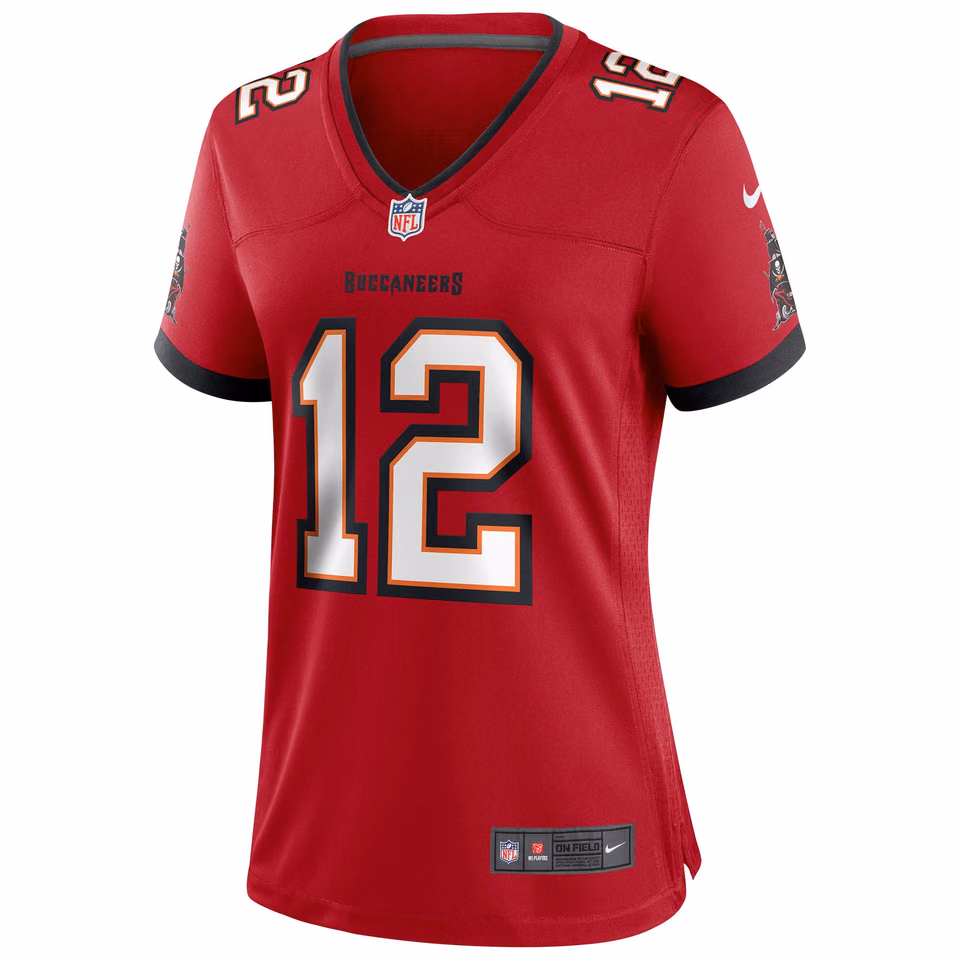 Tom Brady #12 Tampa Bay Buccaneers Nike Game NFL Jersey Red (WOMEN'S) view 2