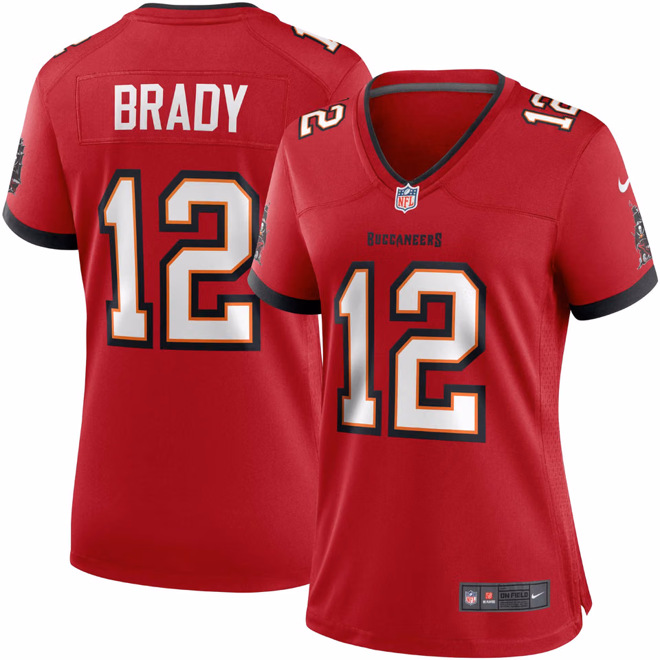 Tom Brady #12 Tampa Bay Buccaneers Nike Game NFL Jersey Red (WOMEN'S) view 1