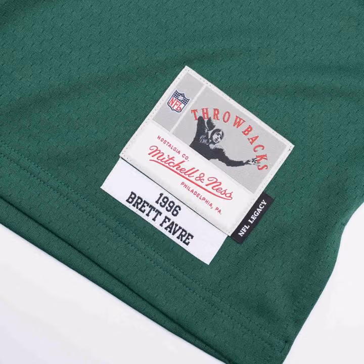 Brett Favre #4 Green Bay Packers 1996 Legacy Throwback NFL Jersey Green view 3
