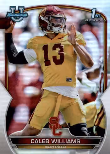 2022 Bowman Chrome University Football NCAA Blaster Box view 6
