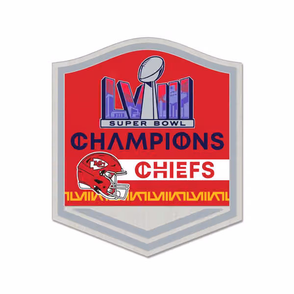 Kansas City Chiefs Super Bowl LVIII Champions NFL Pin view 1