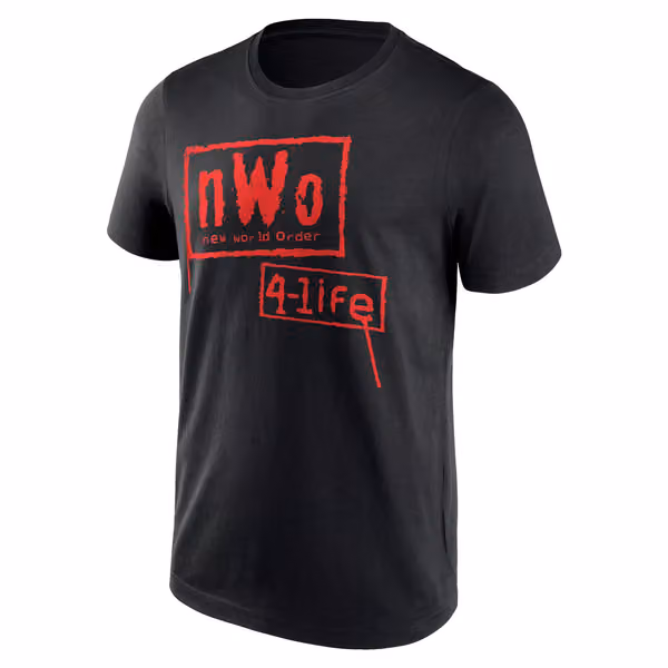 nWo Logo WWE T-Shirt Black view 1