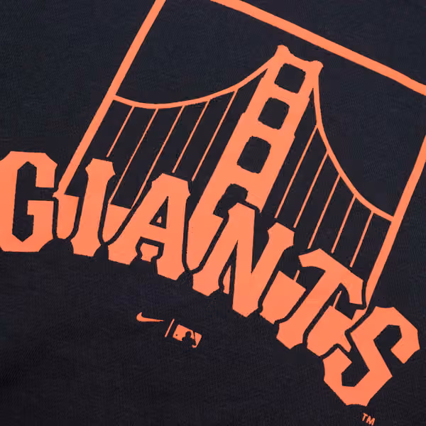 San Francisco Giants Alternate Logo Nike Club Fleece MLB Hoodie Black view 3