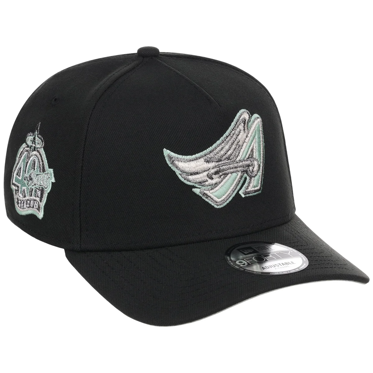 Anaheim Angels MLB Alpine Snow New Era 9FORTY A-Frame front view