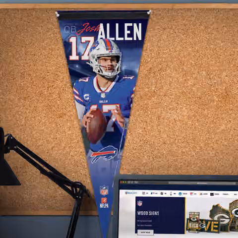 Josh Allen Buffalo Bills Premium WinCraft NFL Pennant view 3