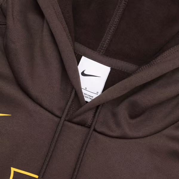 San Diego Padres Wordmark Nike Therma Dri-FIT MLB Hoodie Brown view 4