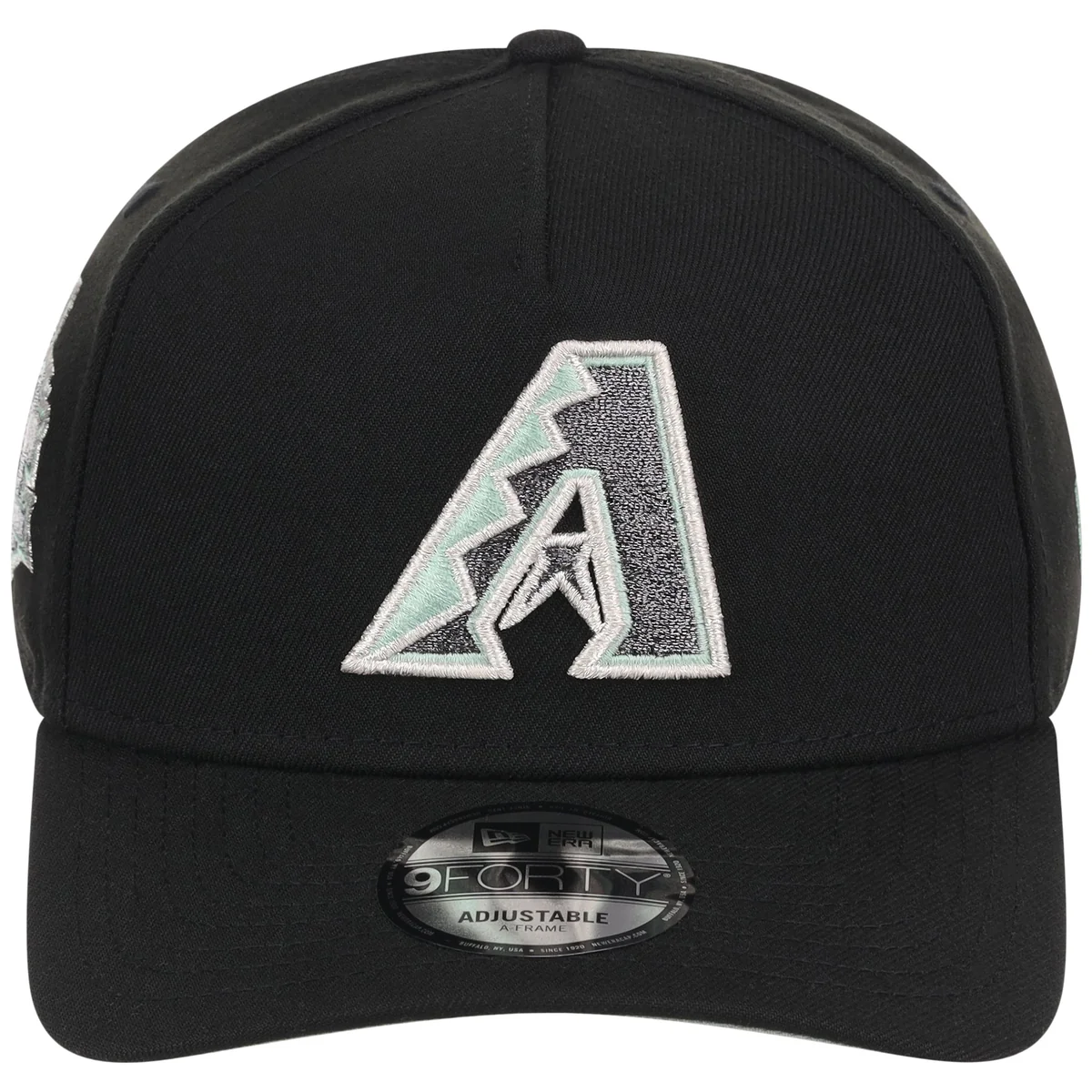 Arizona Diamondbacks MLB Alpine Snow New Era 9FORTY A-Frame detail view