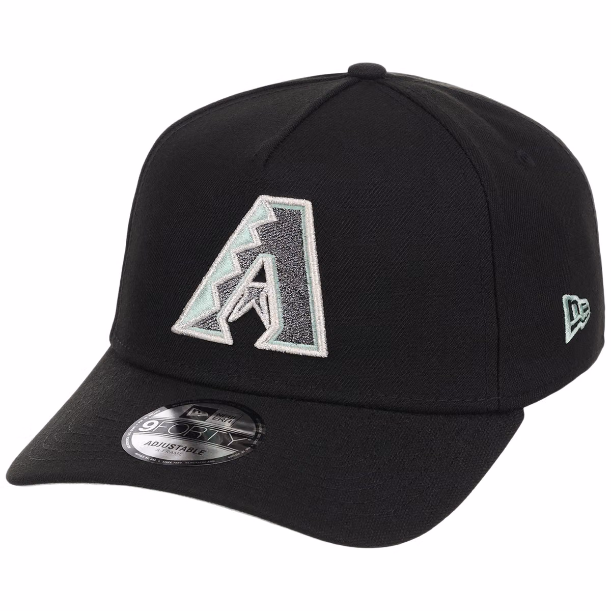 Arizona Diamondbacks MLB Alpine Snow New Era 9FORTY A-Frame detail view