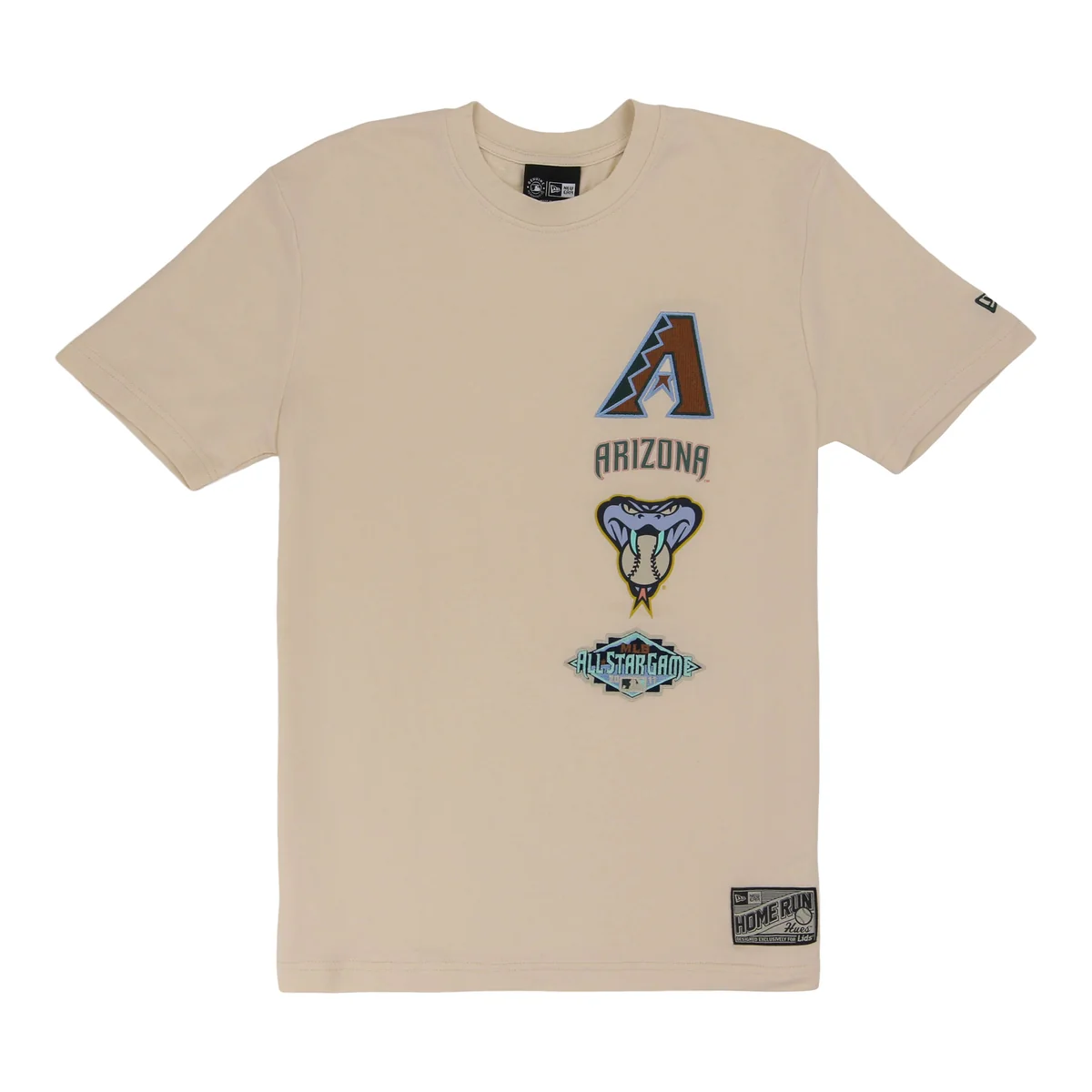 Arizona Diamondbacks Spring Color Collection New Era Stacked Tee front view