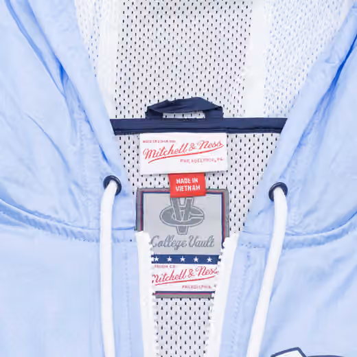 North Carolina Tar Heels Highlight Reel Mitchell & Ness NCAA Windbreaker Jacket view 4