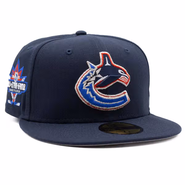 Vancouver Canucks 1998 All-Star New Era 59FIFTY Fitted NHL Cap Navy product photo