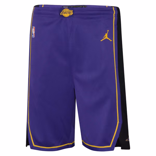 Los Angeles Lakers Jordan Swingman NBA Shorts Purple (YOUTH) view 2