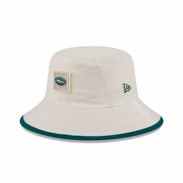 New York Jets 2026 NFL Training Camp Stretch Bucket Hat Cream/Green product photo