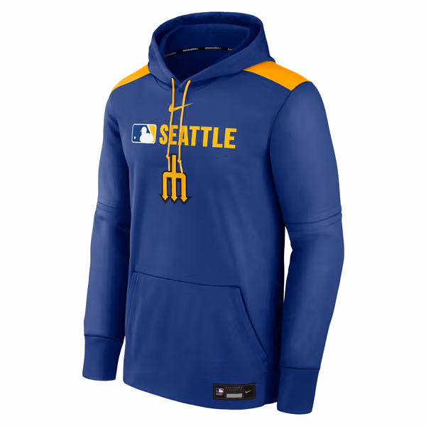 Seattle Mariners 2025 City Connect MLB Authentic Therma Hoodie Blue view 1