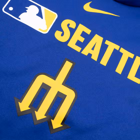 Seattle Mariners 2025 City Connect MLB Authentic Therma Hoodie Blue view 3