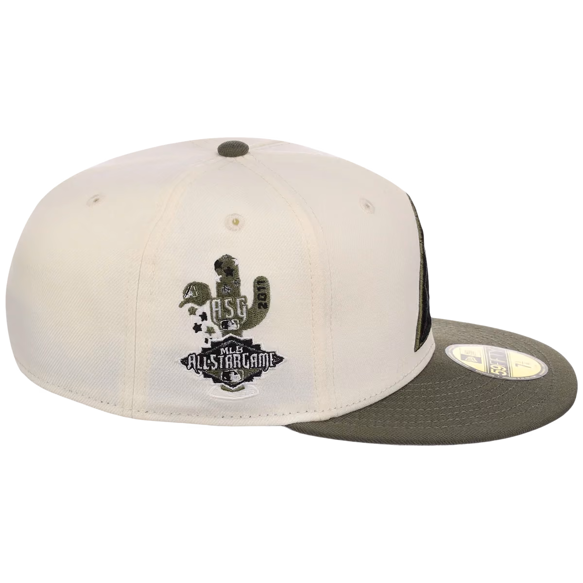 Arizona Diamondbacks Infusion New Era 59FIFTY - Chrome Olive detail view
