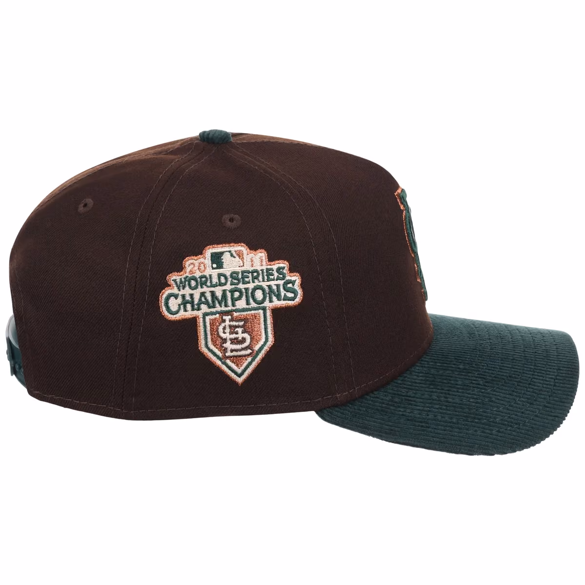 St. Louis Cardinals MLB Forest Ember New Era 9FORTY A-Frame detail view