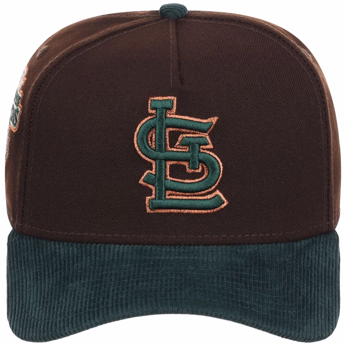 St. Louis Cardinals MLB Forest Ember New Era 9FORTY A-Frame detail view