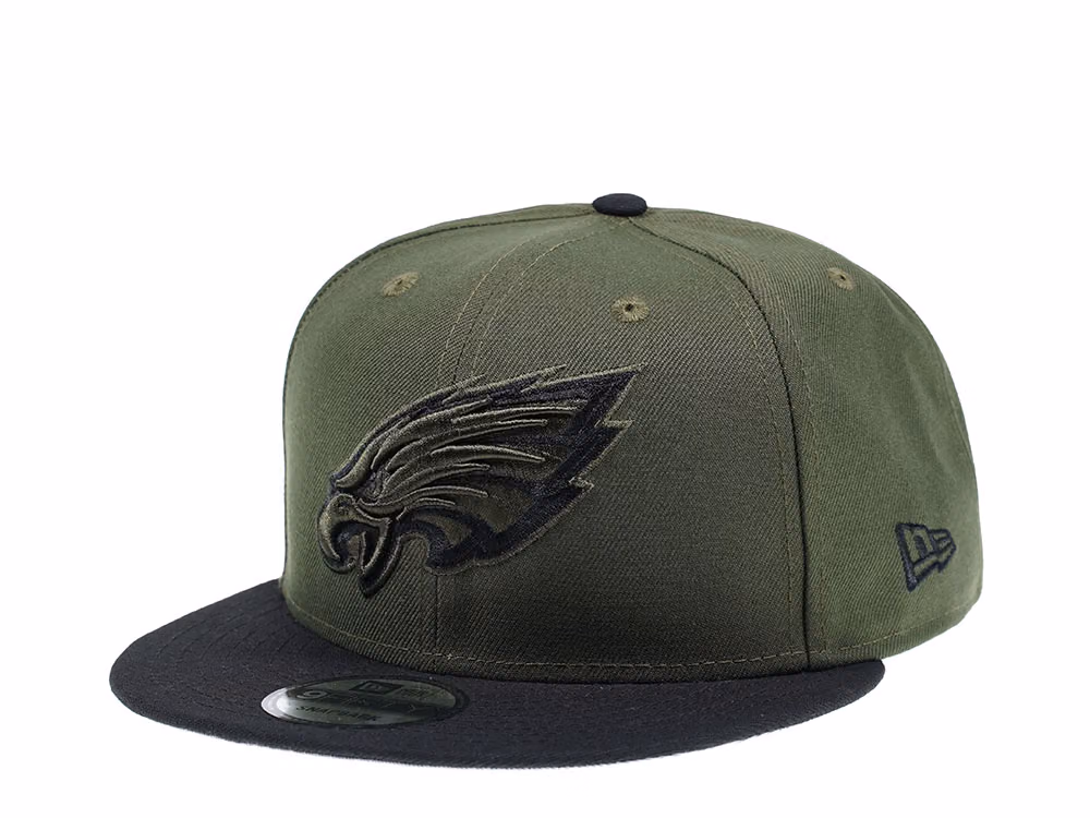 New Era Philadelphia Eagles Dark Green Edition 9Fifty Snapback Hat front