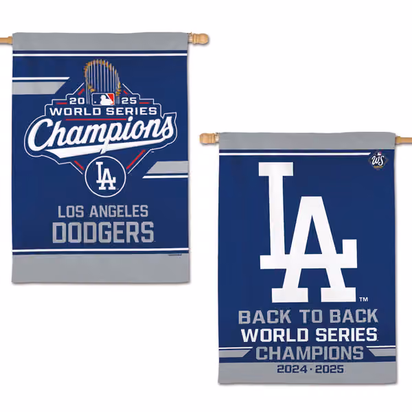 Los Angeles Dodgers 2025 World Series Champions Banner Flag view 1