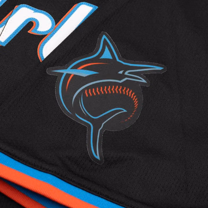 Miami Marlins Nike Limited MLB Baseball Jersey Alternate Black view 4