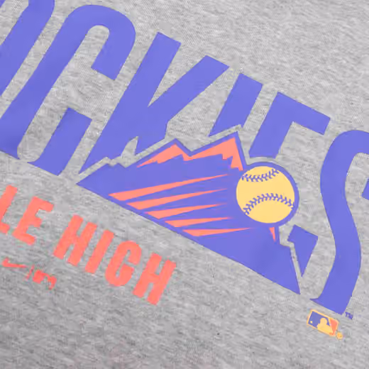 Colorado Rockies City Connect Nike French Terry Club Hoodie Gray view 3
