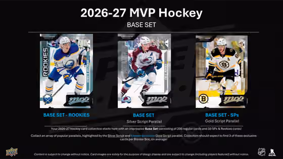 2026/27 Upper Deck MVP Hockey NHL Blaster Box view 2