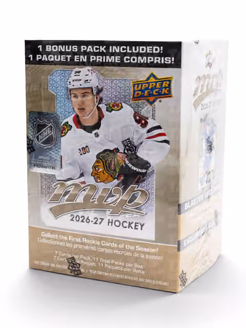 2026/27 Upper Deck MVP Hockey NHL Blaster Box view 1
