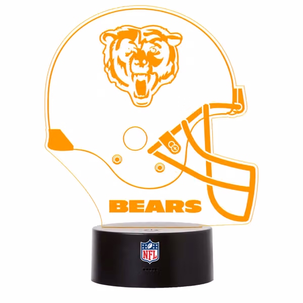 Chicago Bears NFL Helmet LED Sign view 2