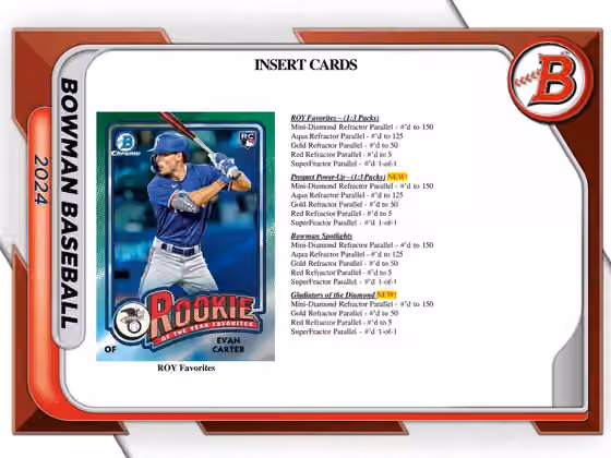 2024 Bowman Baseball MLB Hobby Jumbo Box view 5