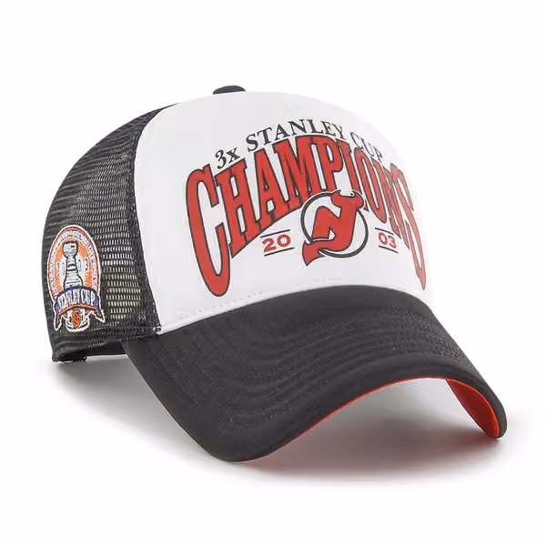 New Jersey Devils 2003 Stanley Cup Champions '47 Offside Trucker NHL Cap product photo