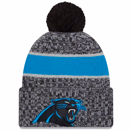 Carolina Panthers 2023 NFL Sideline New Era Sport Knit Hat product photo