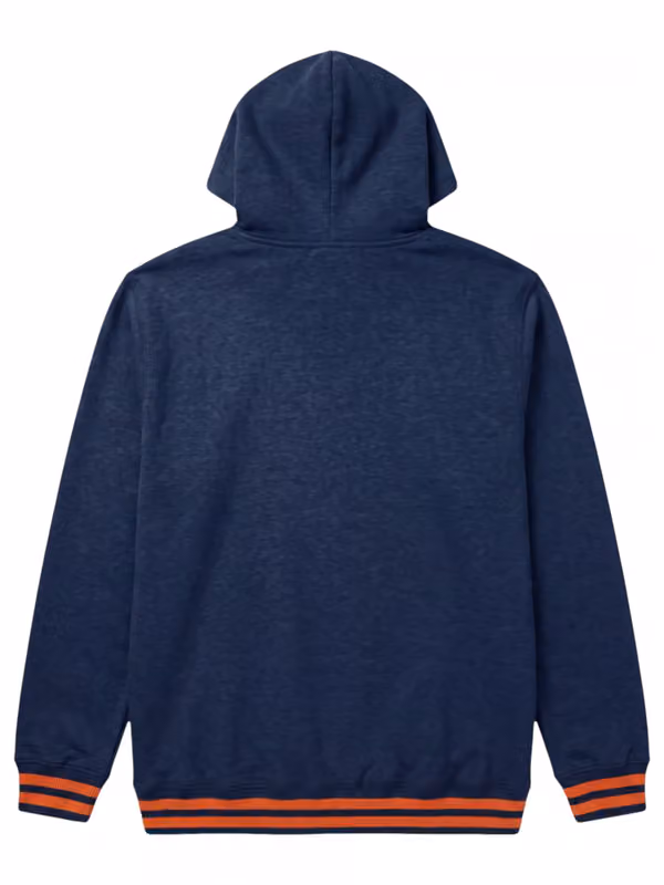 Detroit Tigers Felt Logo Throwback MLB Hoodie Navy view 2