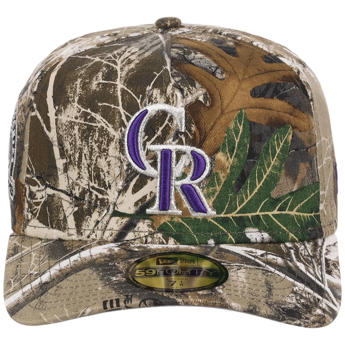 Colorado Rockies MLB Realtree Edge New Era 59FORTY detail view