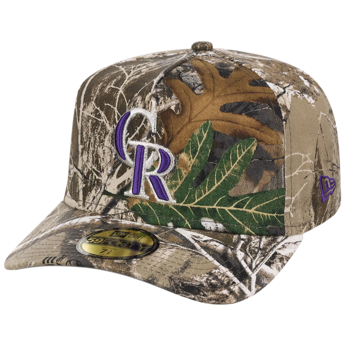Colorado Rockies MLB Realtree Edge New Era 59FORTY detail view