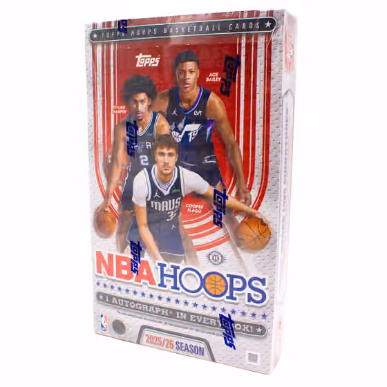 2025/26 Topps NBA Hoops Basketball Hobby Box view 1