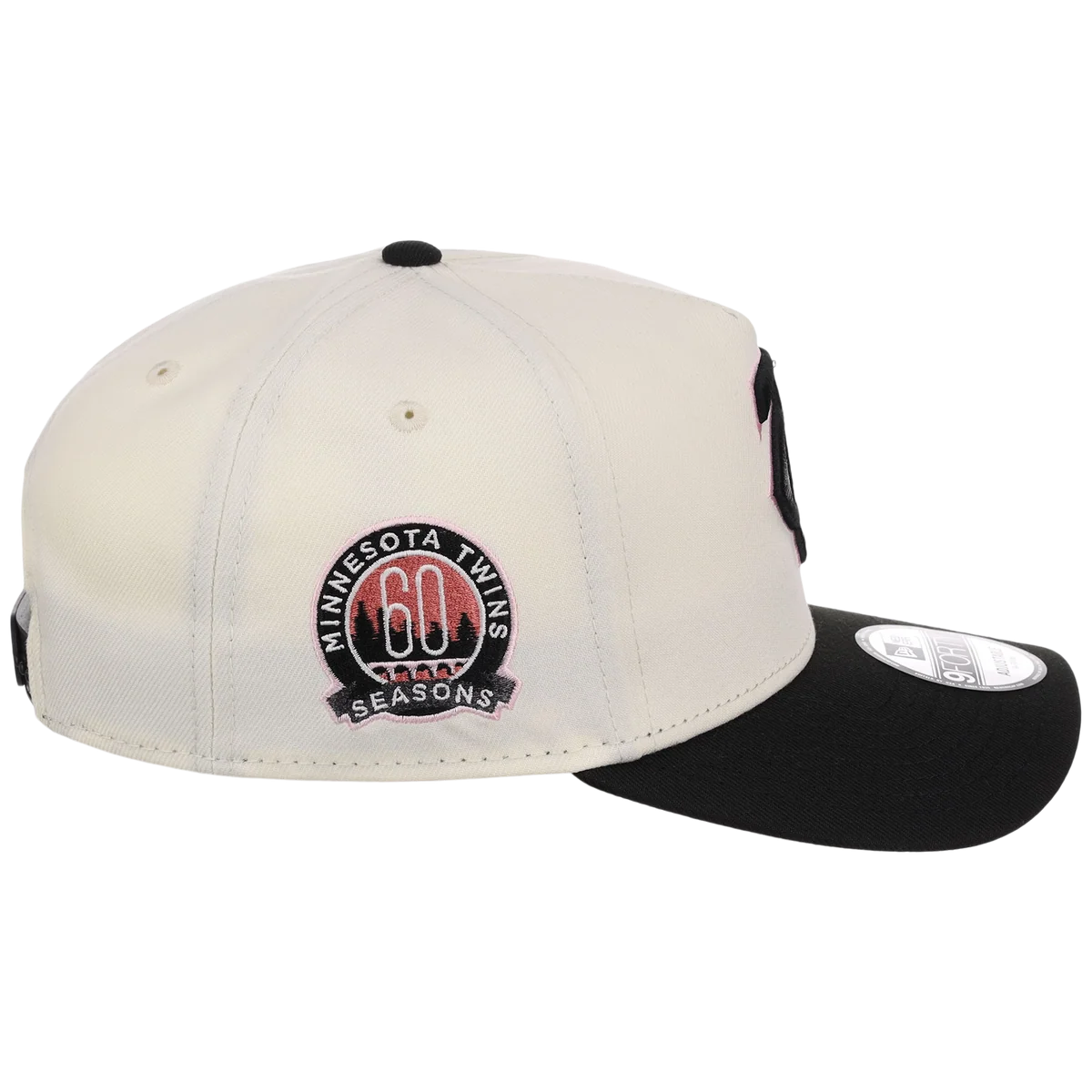 Minnesota Twins MLB Chrome Blinky New Era 9FORTY A-Frame detail view