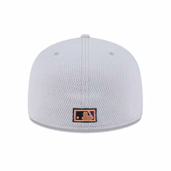 Arizona Diamondbacks 2025 MLB Authentic Clubhouse 59FIFTY Fitted Cap Gray view 2