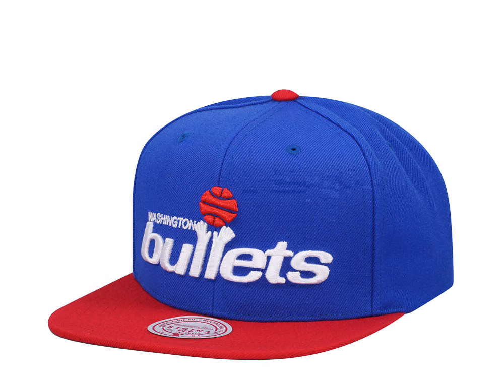 Mitchell & Ness Washington Wizards Team Two Tone 2.0 Blue Snapback Hat front
